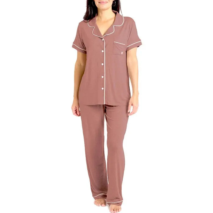 Ladies Classic Short Sleeve Pants Set