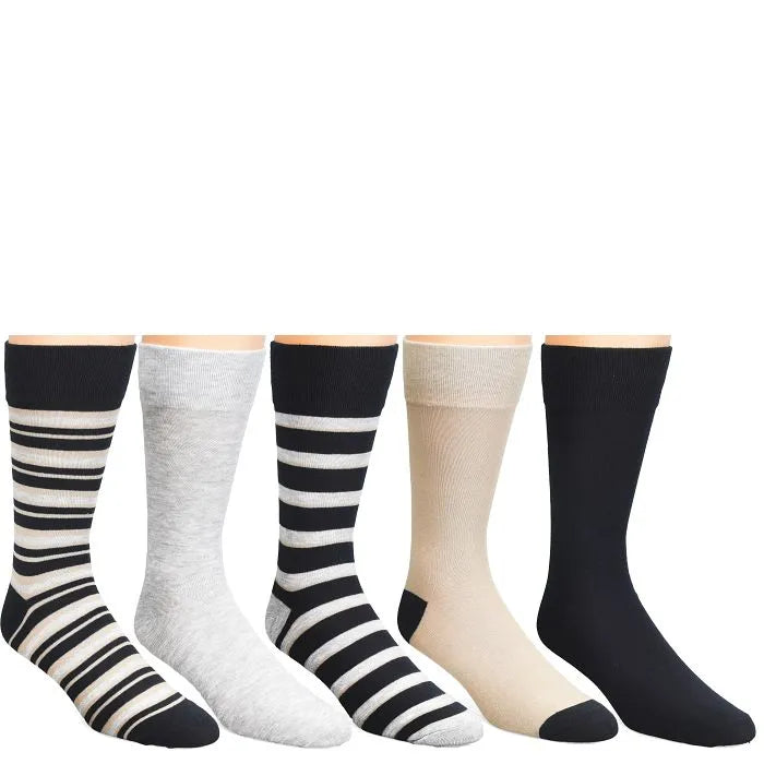 Mens 5pk Casual Crew Socks