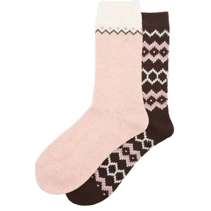 Ladies Cashmere Blend Crews - 2pk